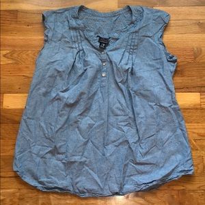 Denim maternity shirt